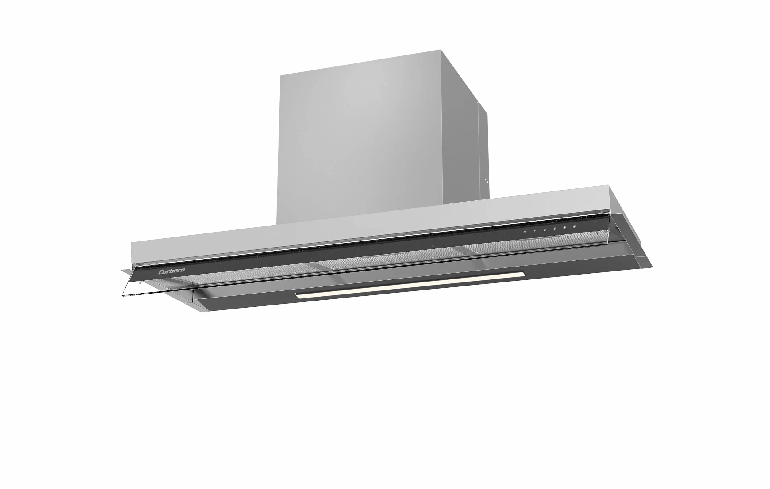 Corberó Campana Extractora MARA9075X 90cm 750 m3/h 3 Velocidades Filtros Aluminio Carbón Inox