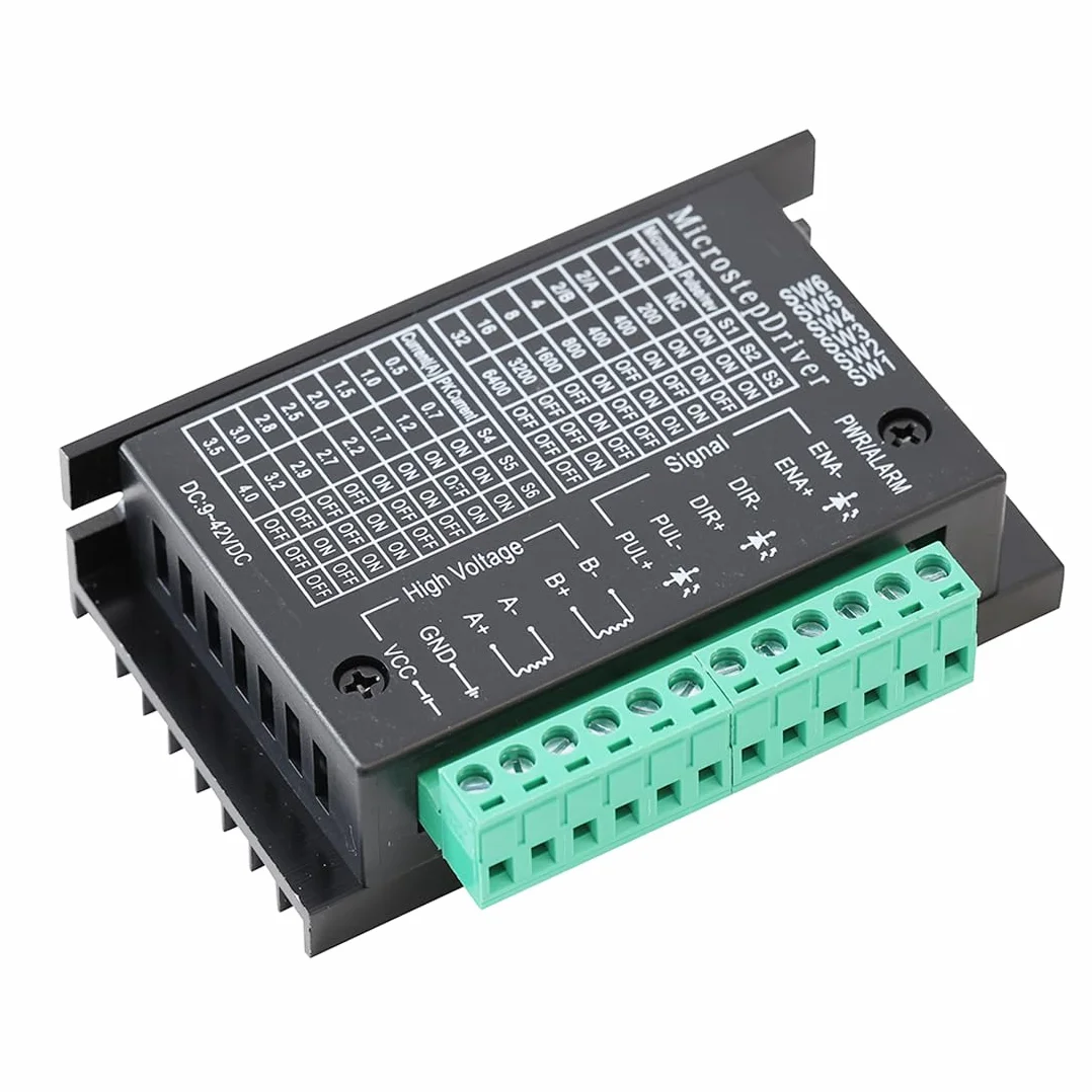 TB6600 Controlador de Motor Paso a Paso 4.0A 9-42V Driver CNC 32 Segmentos para Motor Nema 17/23/34 42/57 e Impresora 3D (Paquete de 2)