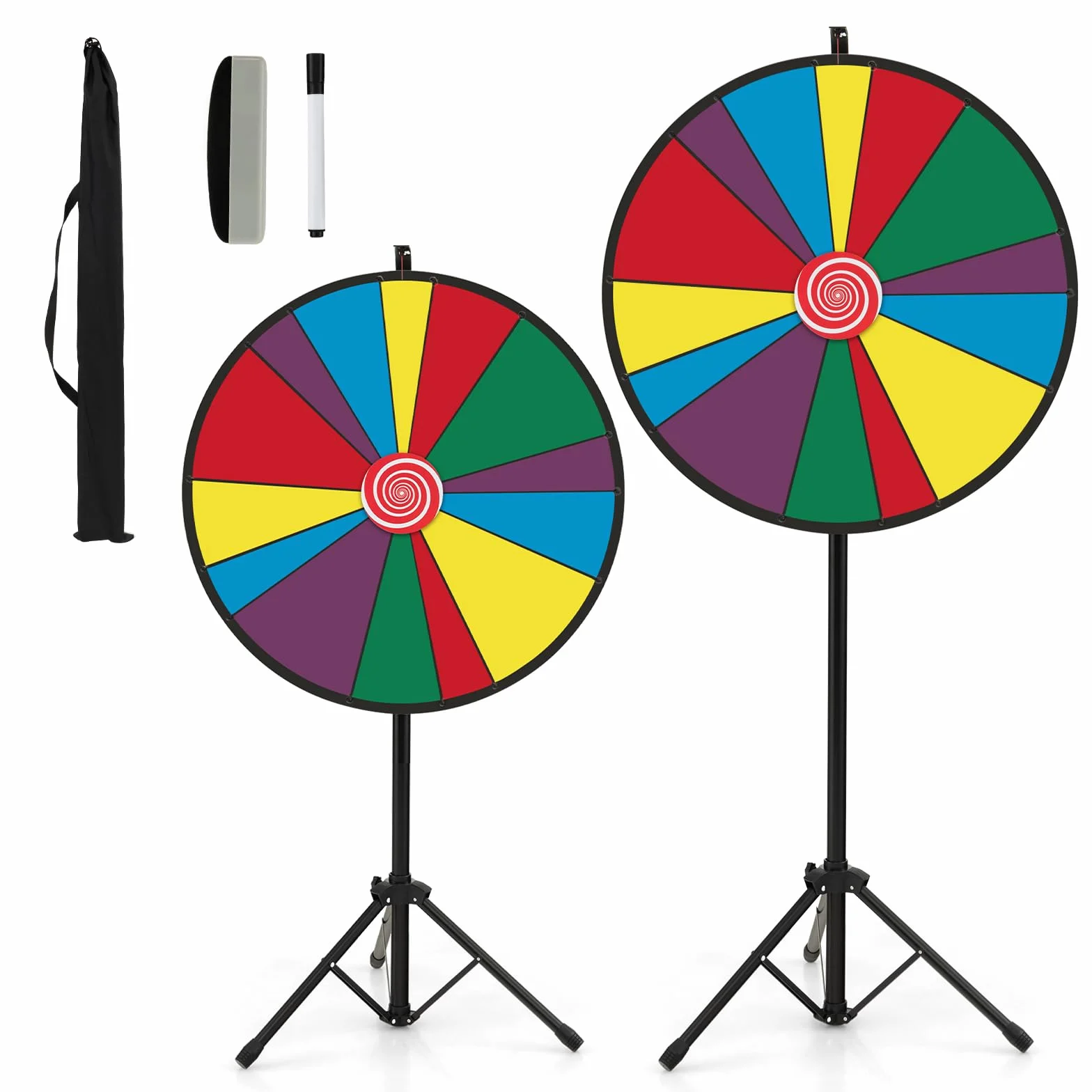 SOARS Ruleta de la Suerte 30 Pulgadas con Soporte Ventosas y Marcadores
