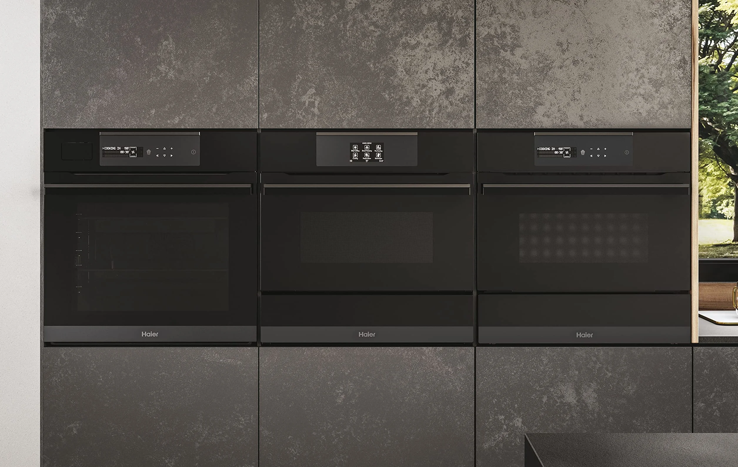 Haier Series 6 HWO15NWD6XB1 Cajón Calientaplatos 20L 6 Servicios 5 Funciones 420W Negro