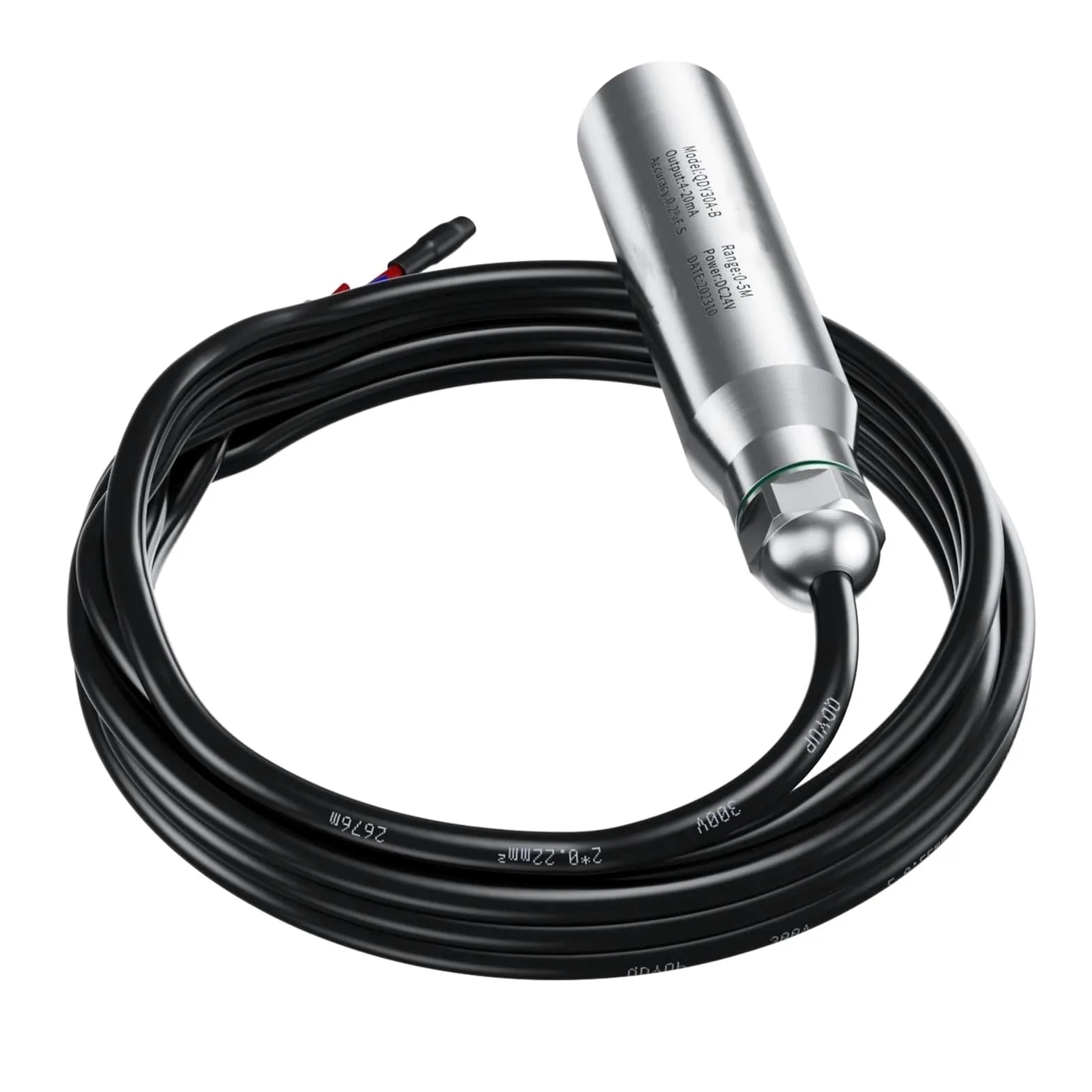 Transmisor de nivel integrado con interruptor de flotador de salida de 4-20 mA con sensor de nivel de agua de aceite líquido 1-10 m 485 for bomba(5m range 5m cable)