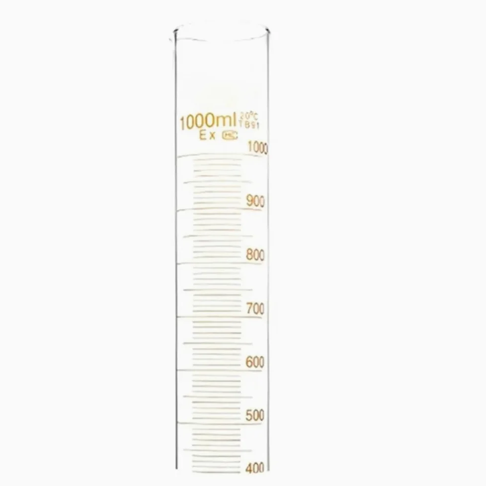 Instrumentos y Equipos de Laboratorio Cilindro de vidrio de 1000 ml con boquilla graduada de 1 litro