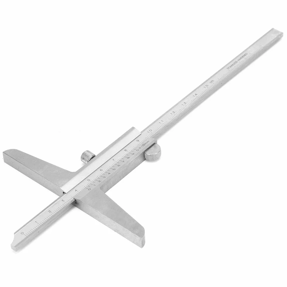 Medidor Profundidad Acero Inoxidable 0-150 mm Calibrador Profesional