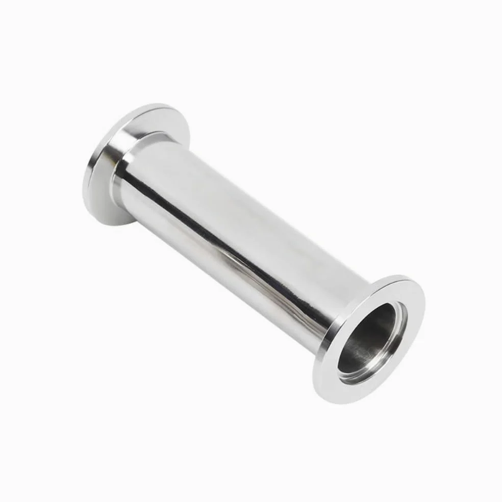 Tubo Recto de Vacío Kf16, Kf25, Kf40, Kf50, Brida de Acero Inoxidable 304, Accesorio de Ajuste Rápido, Accesorios de Tubería Rectos de 40-200 Mm de Longitud/Kf40/200Mm