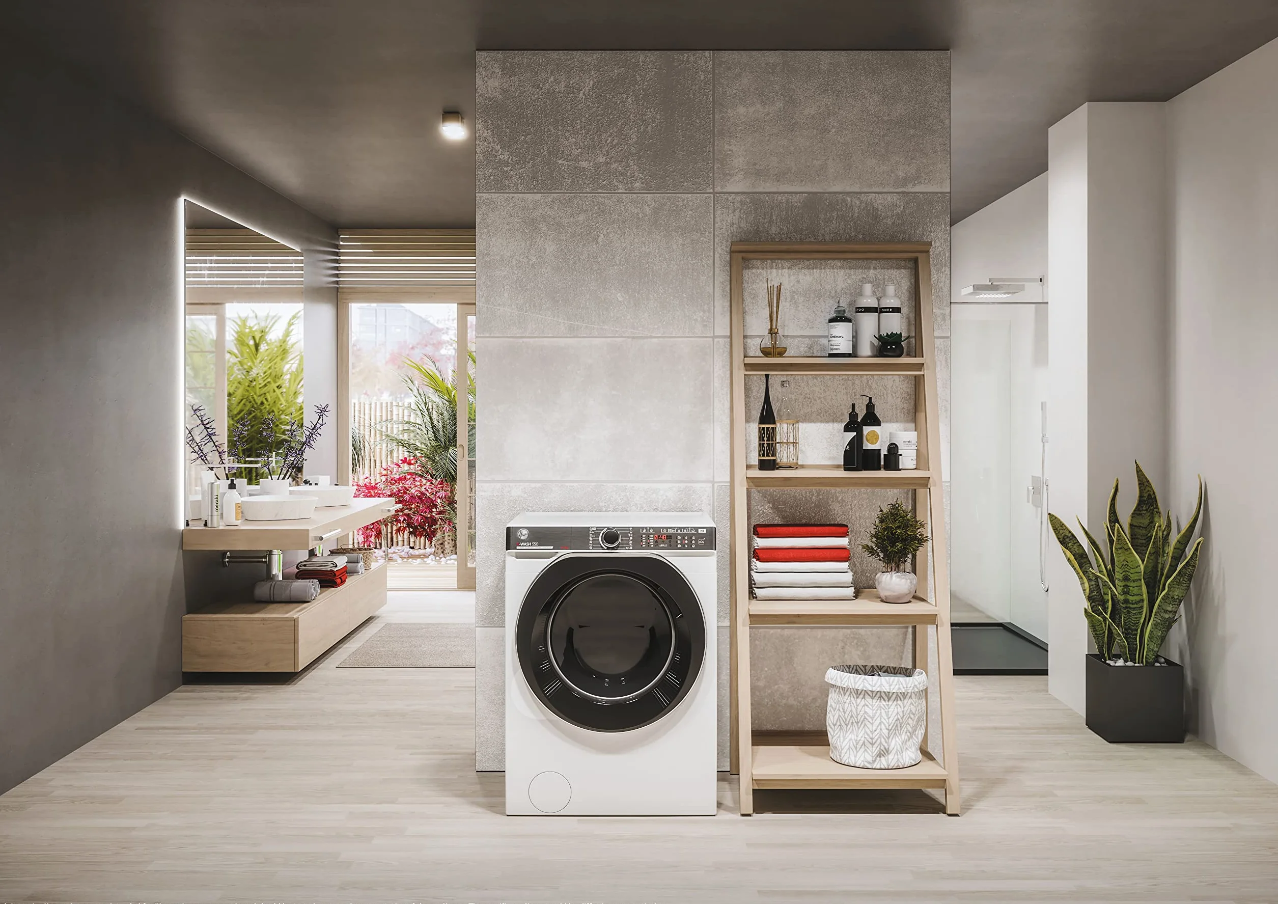 Hoover H-WASH&DRY 550 H5DPB4149AMBC-S Lavadora Secadora 14 kg 9 kg Active Steam Eco Power Inverter Motor WiFi Bluetooth