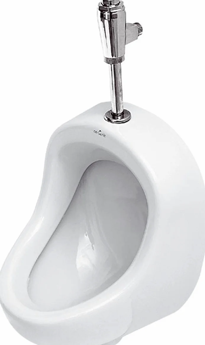 vbchome de Juego: Urinario Entrada Superior Blanco Moderno de Gran Calidad Cerámica pinkelwurst Platillos Vertical PISSOIR Presidente + Sifón Botella Sifón a50132
