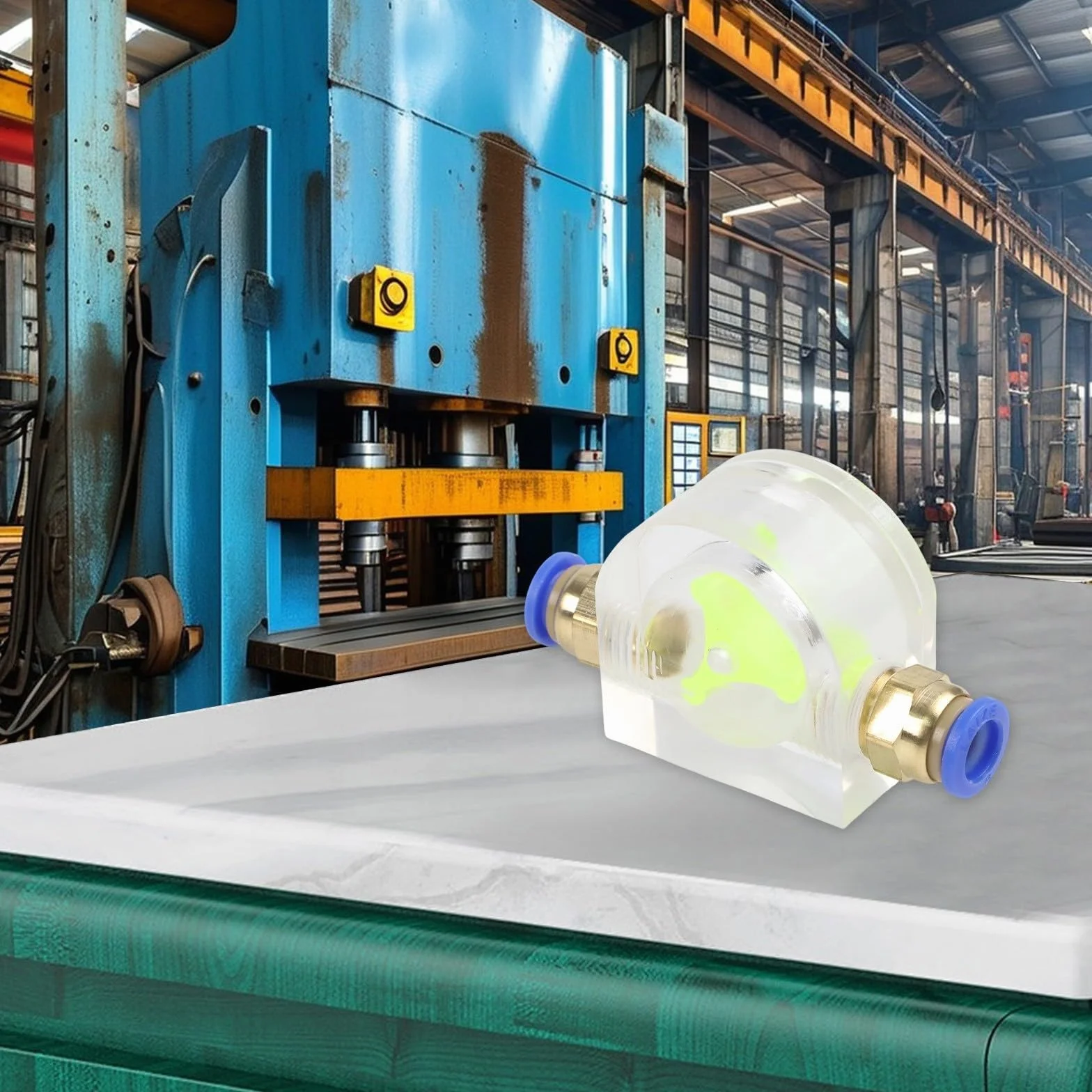 Acrílico Medidor de Flujo de Agua 8 mm para Sistemas de Refrigeración Líquida CNC