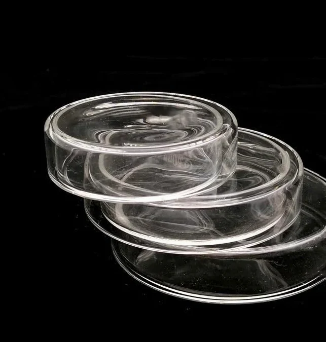 Platos de Petri de vidrio de borosilicato, platos estériles de cultivo de laboratorio para células e investigación,
