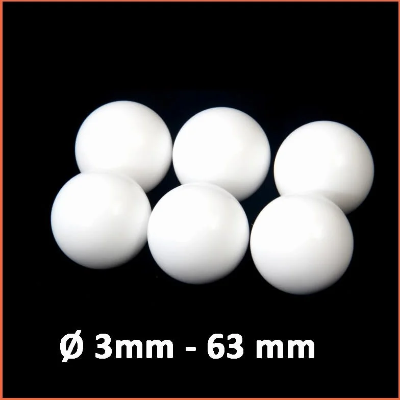 Esferas PTFE para bombas de diafragma 3 mm - 63 mm bolas de válvula blancas (8 mm)