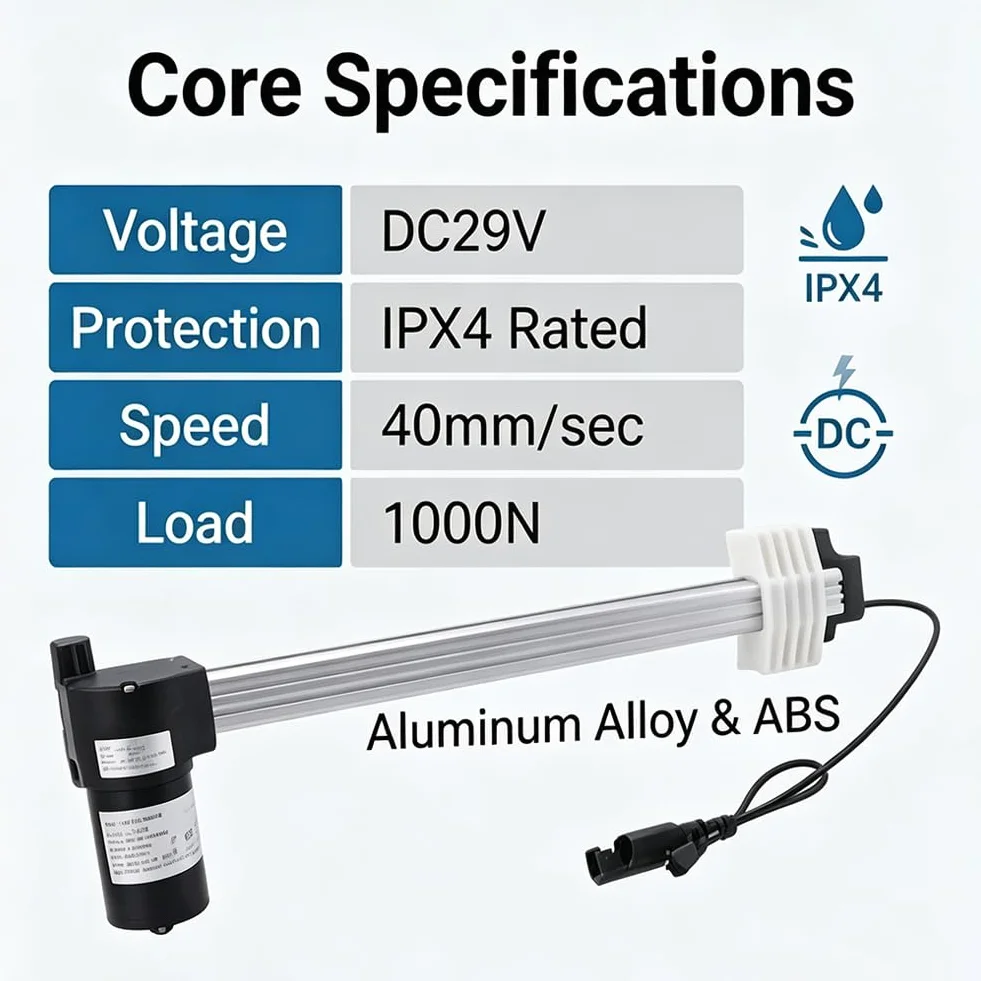 Motor de sofá reclinable de Potencia, sillas de elevación de sofá Motor reclinable de Potencia y actuador Lineal actuador de 333 mm de protección IPX4 DC29V para sillas