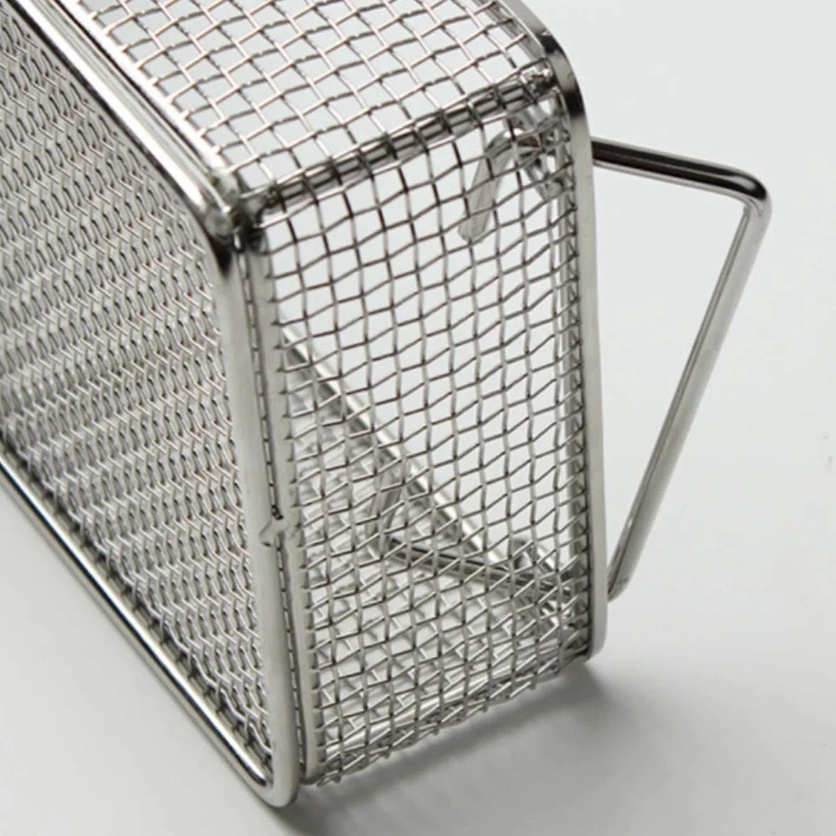 Cesta de esterilización médica de Acero Inoxidable 304, Bandeja de Instrumentos médicos Reutilizable con asa Cestas de esterilización de Instrumentos, para Hospital,35 * 30 * 7cm