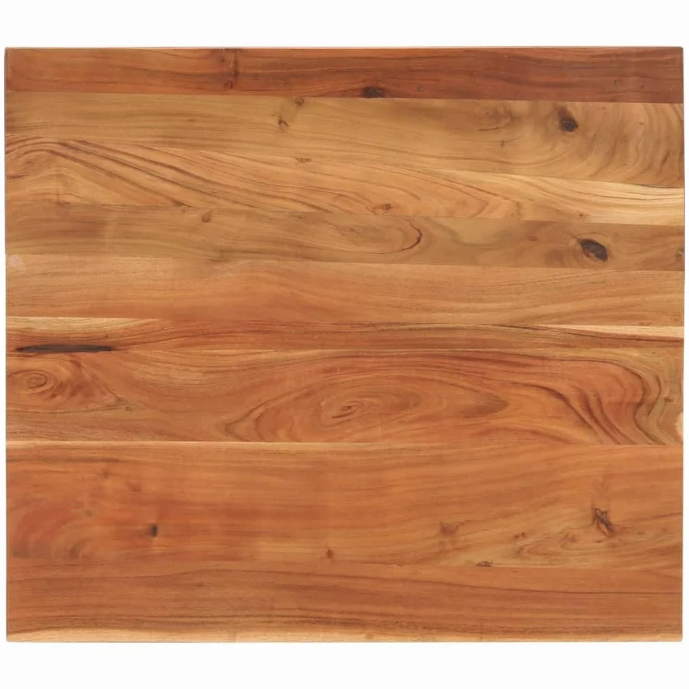 vidaXL Tablero de Mesa Rectangular Madera Maciza Acacia 90x80x3,8 cm, Superficie de Mesa, Tablero de Mesa de Madera, Tablero de Mesa de Centro