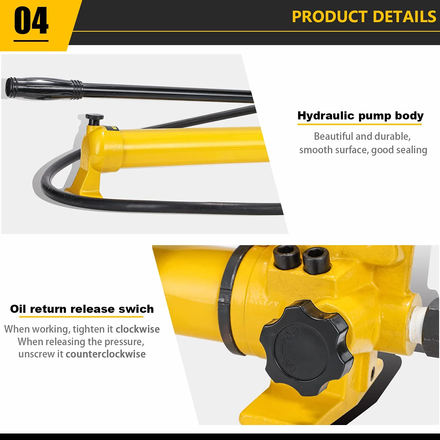 CGOLDENWALL Bomba Hidráulica Manual CP-700 de Alta Presión: 20-700kg/㎝² para Gato Hidráulico, Crimpadora Hidráulica, Herramienta Hidráulica