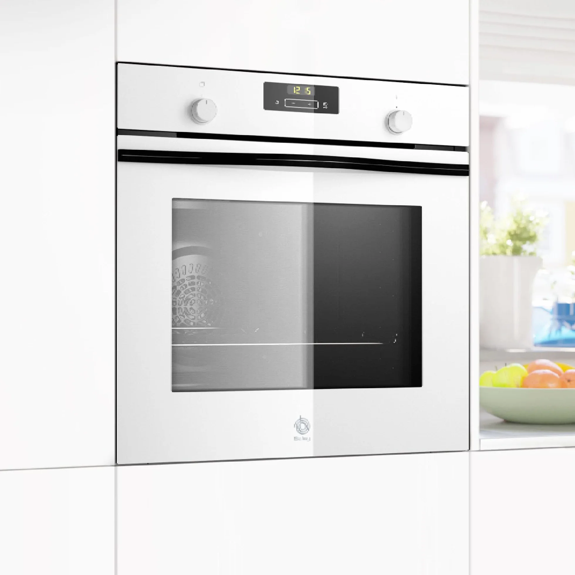 Balay Horno multifunción 60 cm 71L Serie Cristal Freidora de aire Aqualisis blanco 3HB5159B4