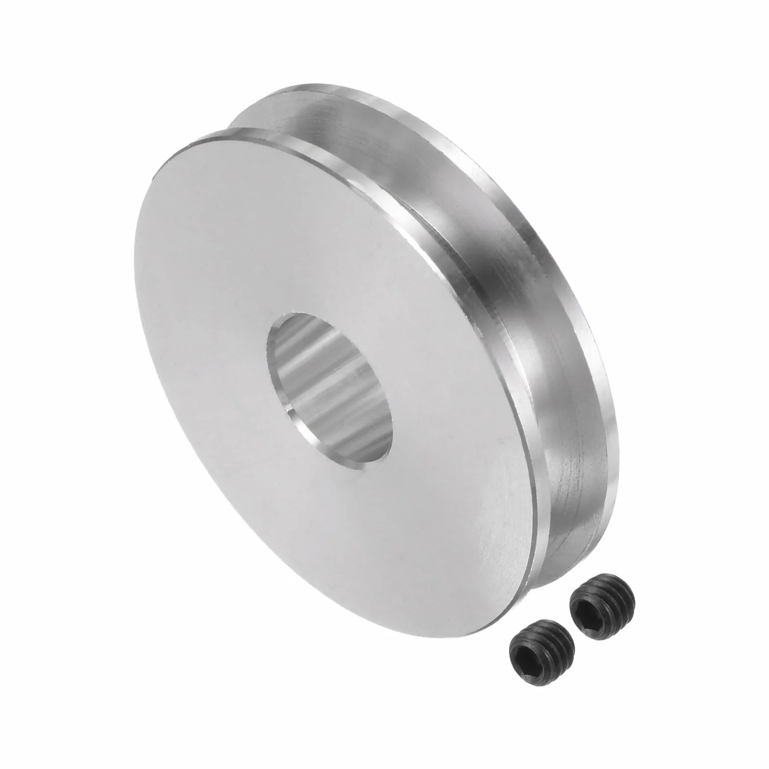 QUARKZMAN Polea Aluminio 12mm Interior 41mm Exterior Ranura Única para Correa Motor 3-5mm
