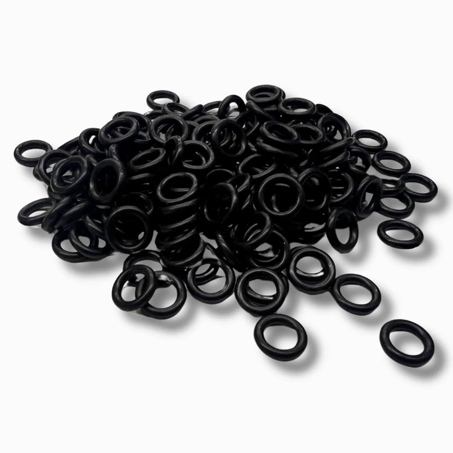 Junta tórica NBR, 56,5 x 5,33 mm, junta de goma, nitrilo, caucho acrilonitrilo butadieno de alta dureza, resistente al aceite, juego de 100 unidades, color negro