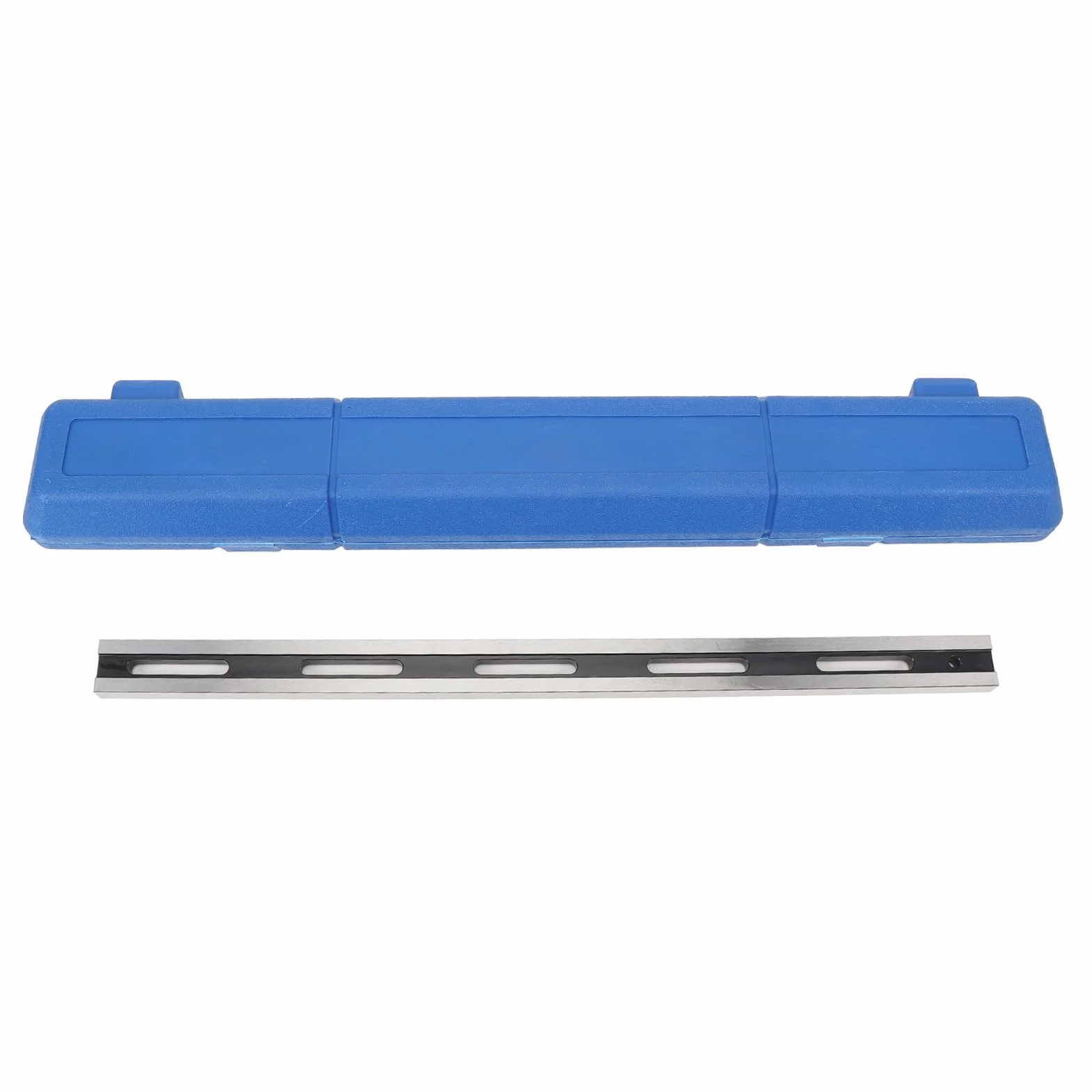 Alomejor Borde Recto, Plano Mecanizado para Comprobar Culatas de Cilindros, Herramienta de Acero de Alta Precisión con Caja Moldeada por Soplado, para Inspecciones de Bloques de Motor