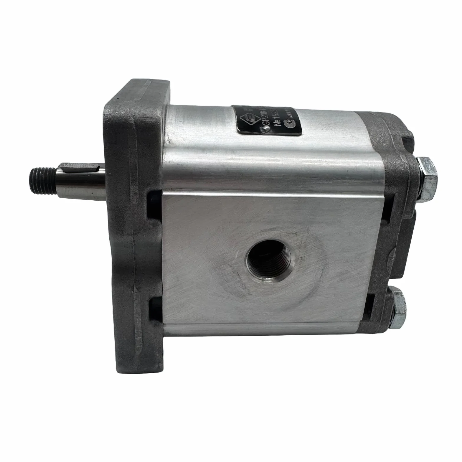 Bomba Hidráulica 30 L/min (20cc/rev), 250 bar, Eje Cónico 1:8, Puertos Brida de montaje europeo, Montaje Europeo marca Hydrosila. Bomba para Tractor, Bomba para Prensa Hidráulica y Grupo Hidráulico