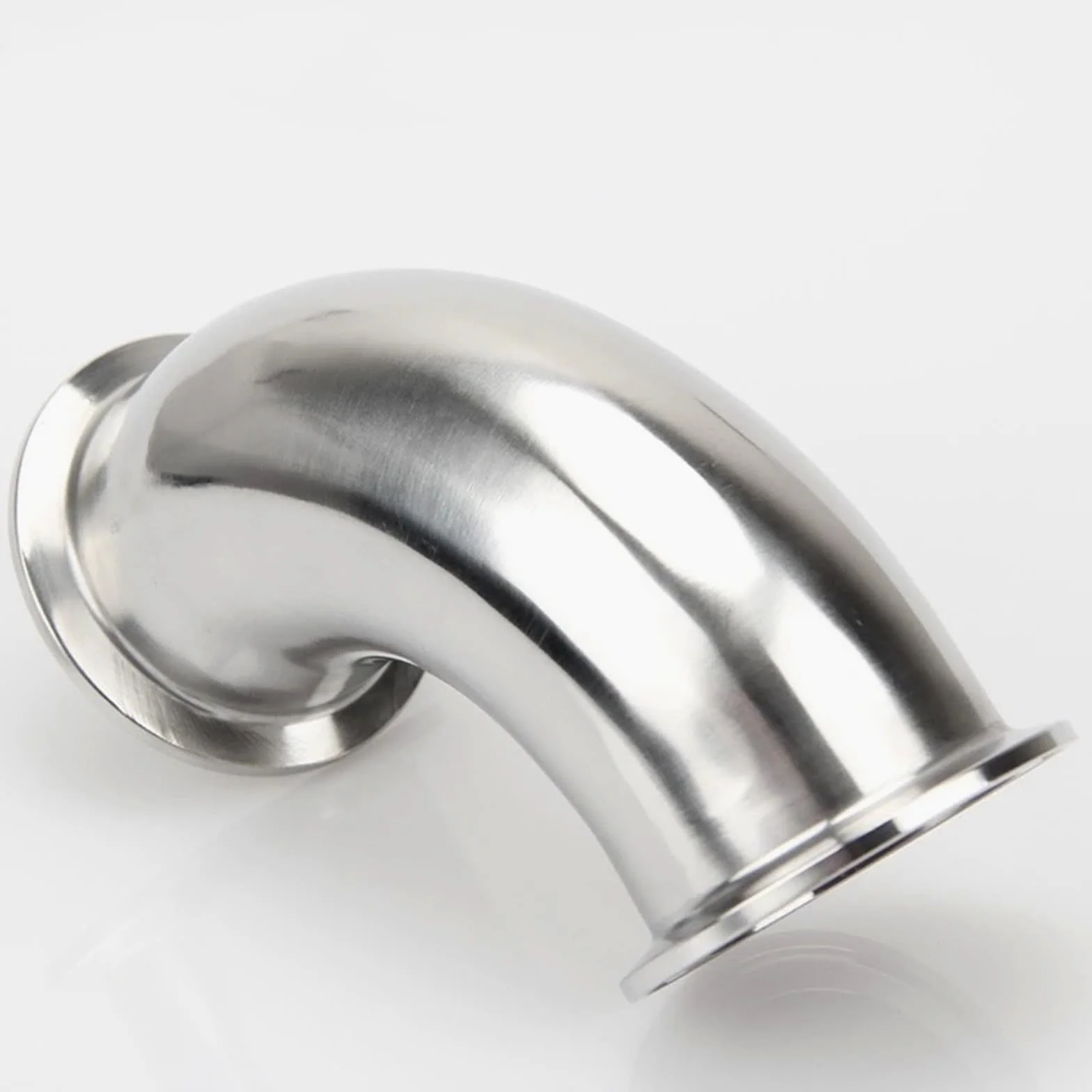 1 Uds 3/4 "1" 2 "3" 4 "19mm-102mm tubo OD Tri abrazadera virola OD codo de 90 grados accesorio de tubería de acero inoxidable 304(102mm x Ferrule 119)