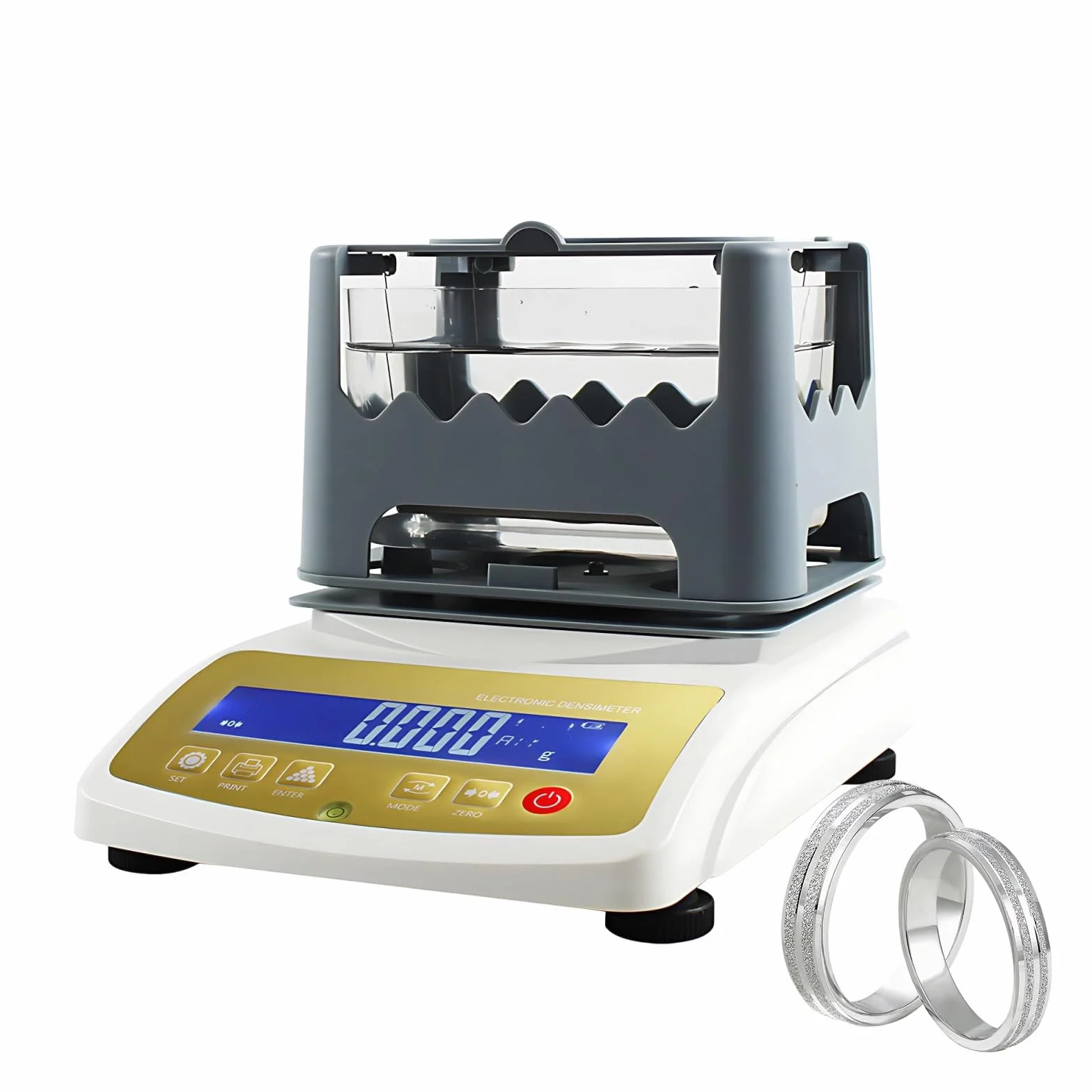 Probador Electrónico De Pureza De Oro Y Máquina De Test De Oro Densímetro Alta Precisión Para Joyerías, Casas De Empeño, Laboratorios Y Evaluación De Metales Preciosos(Shop-300g)