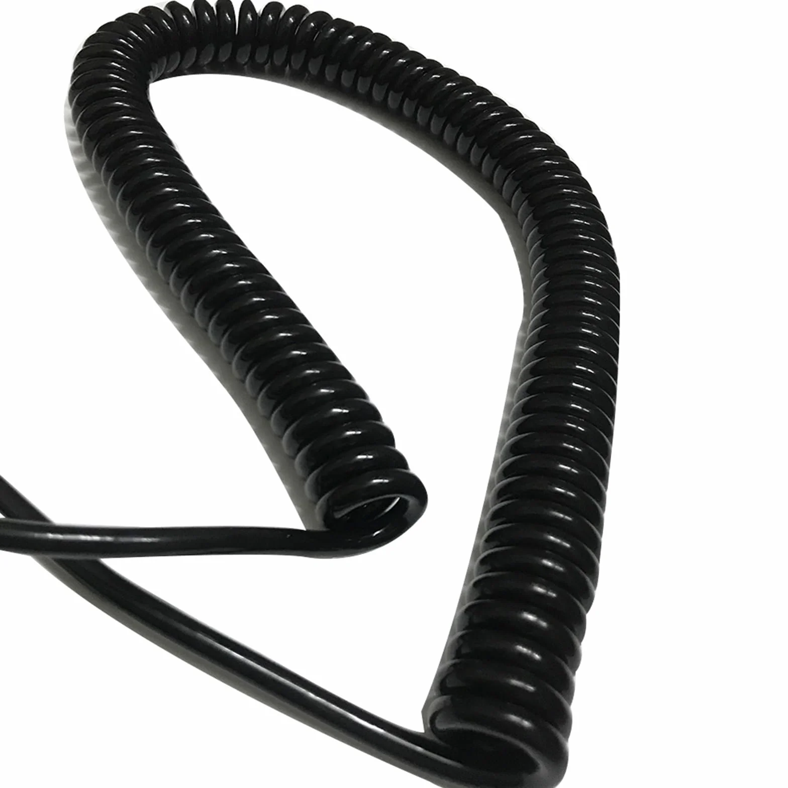 Cable de alimentación en espiral Flex Curly Spring Cable extensible de 10 núcleos, diámetro exterior cuadrado de 0,3 mm, cable espiral blindado de 10 mm.(Stretch 3 meters)