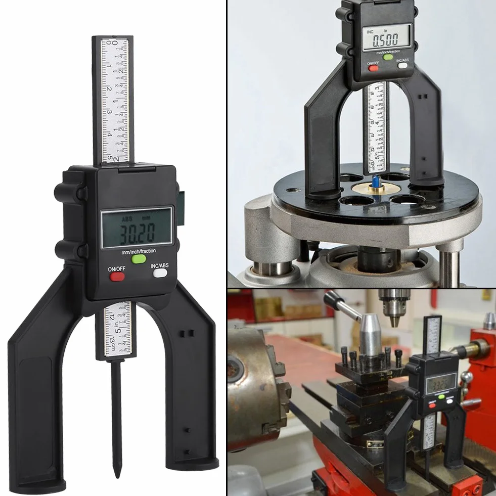 Medidor de Profundidad Digital 0-80mm para Carpintería, Herramienta de Medición Exacta