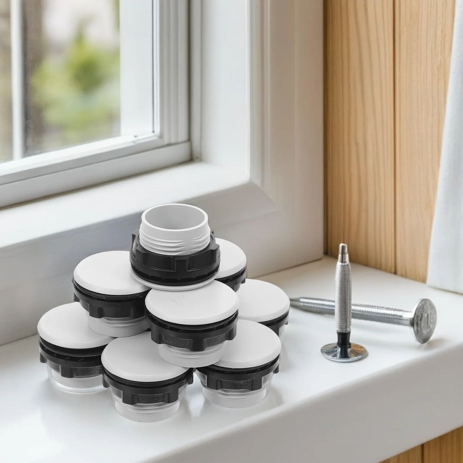 SMASOLO 50 Tapones Protectores de Botón de Plástico para Paneles Industriales Accesorios Control Maquinaria
