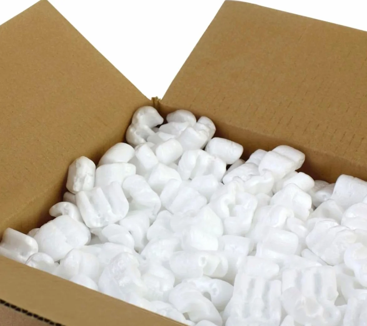 Lote de 1000 L de almohadillas de poliestireno PELASPAN - Relleno de embajale - No se deforma - Amortiguación - Resistente - Antiestático - Libre de polvo - Inodora