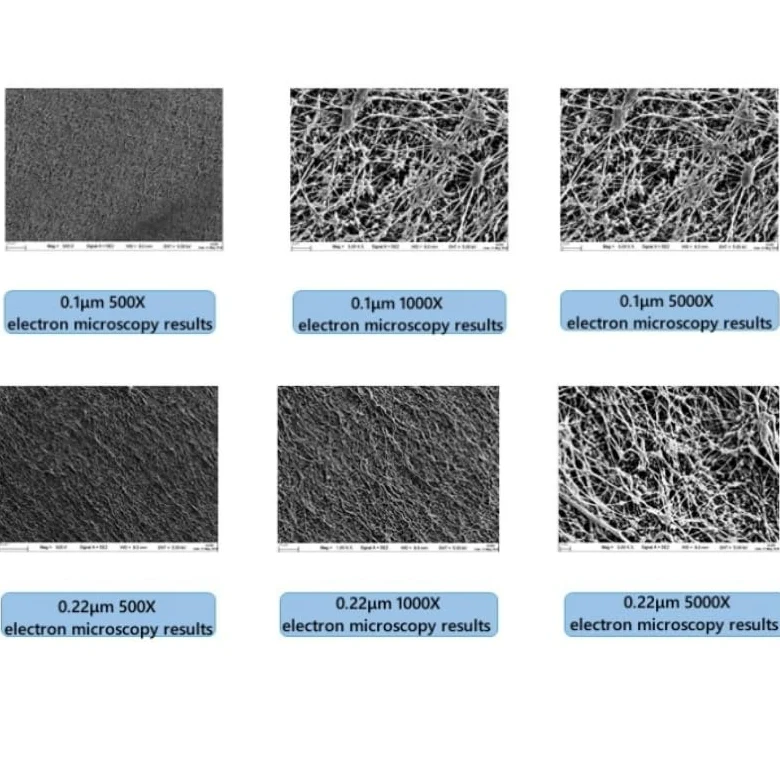 Membranas compuestas ePTFE-PP de alta precisión para filtración de líquidos, paquete de 2, tamaño de poro hidrófilo de 0,001 mm, rendimiento de filtración superior