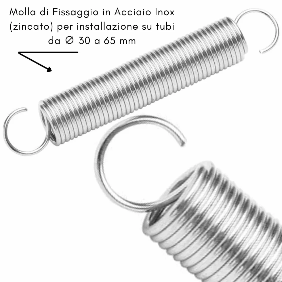 Schläfer Termómetro bimetálico de contacto para tubos clip muelle acero inoxidable 63 mm 0-120 °C
