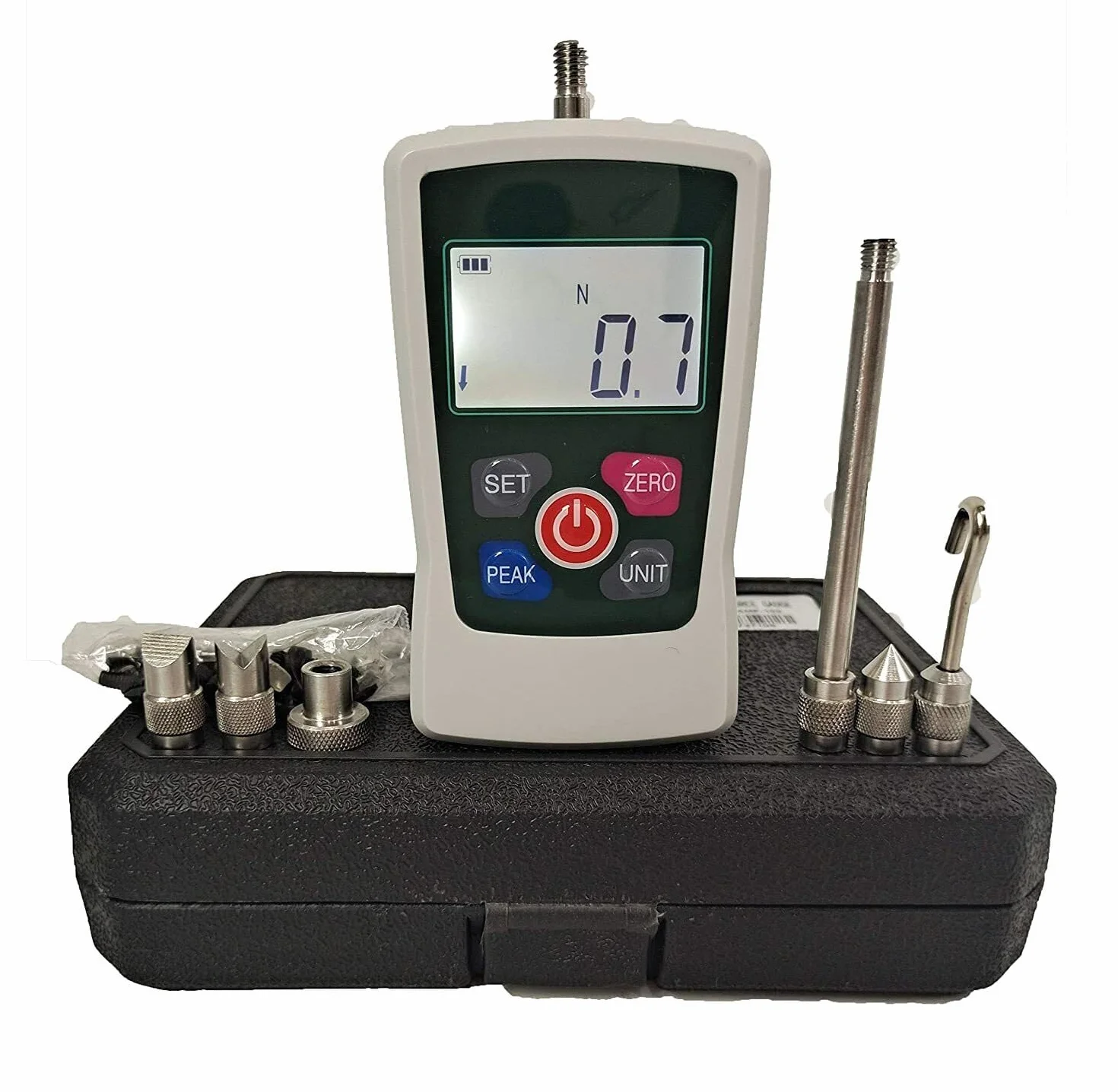 Medidor de fuerza digital Probador de empuje y tracción 2N-20N, medidores de presión y tracción de tensión de alta precisión, mini medidor de fuerza de gatillo multifuncional, medidor de