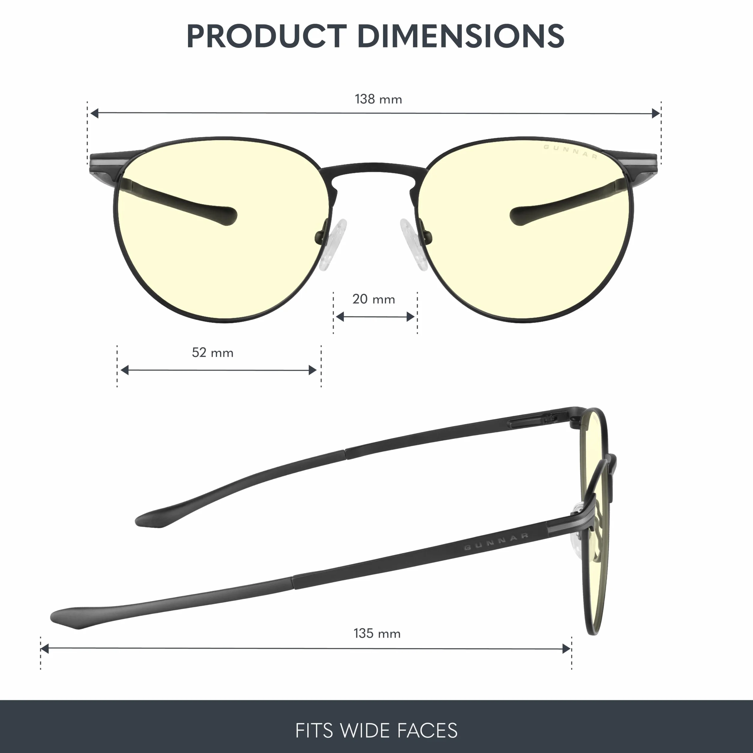 Gunnar Mateo Gafas Gaming y para Ordenador – Colección Titanium – Bloqueo de luz azul para aliviar la fatiga visual y la sequedad ocular