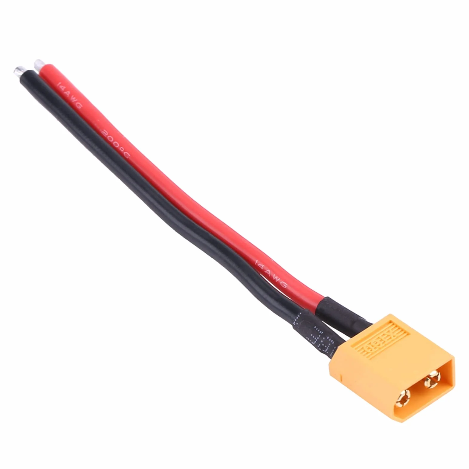 Xt60 Pigtail Macho y Hembra Enchufe 2 Piezas 14AWG Cable de Silicona para Conexiones de Batería RC