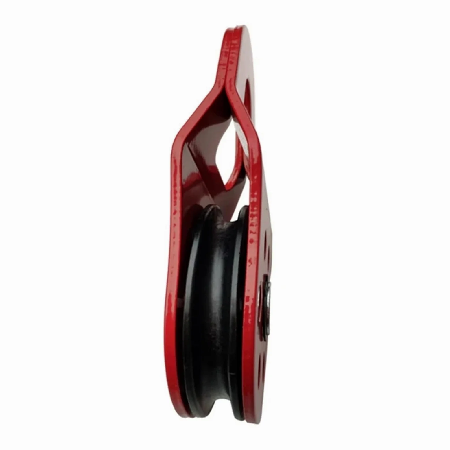 Polea Bloque de poleas de arranque de 10 toneladas para trabajo pesado para cuerda sintética Cabrestantes con fuerza de rotura Bloque de Polea Doble(Black)