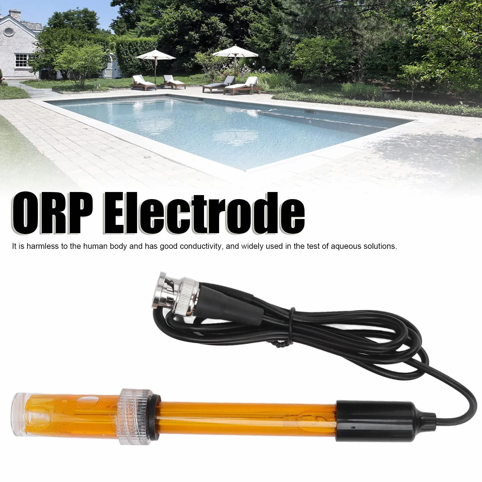 Electrodo redox con conector BNC Q9 para hidroponía