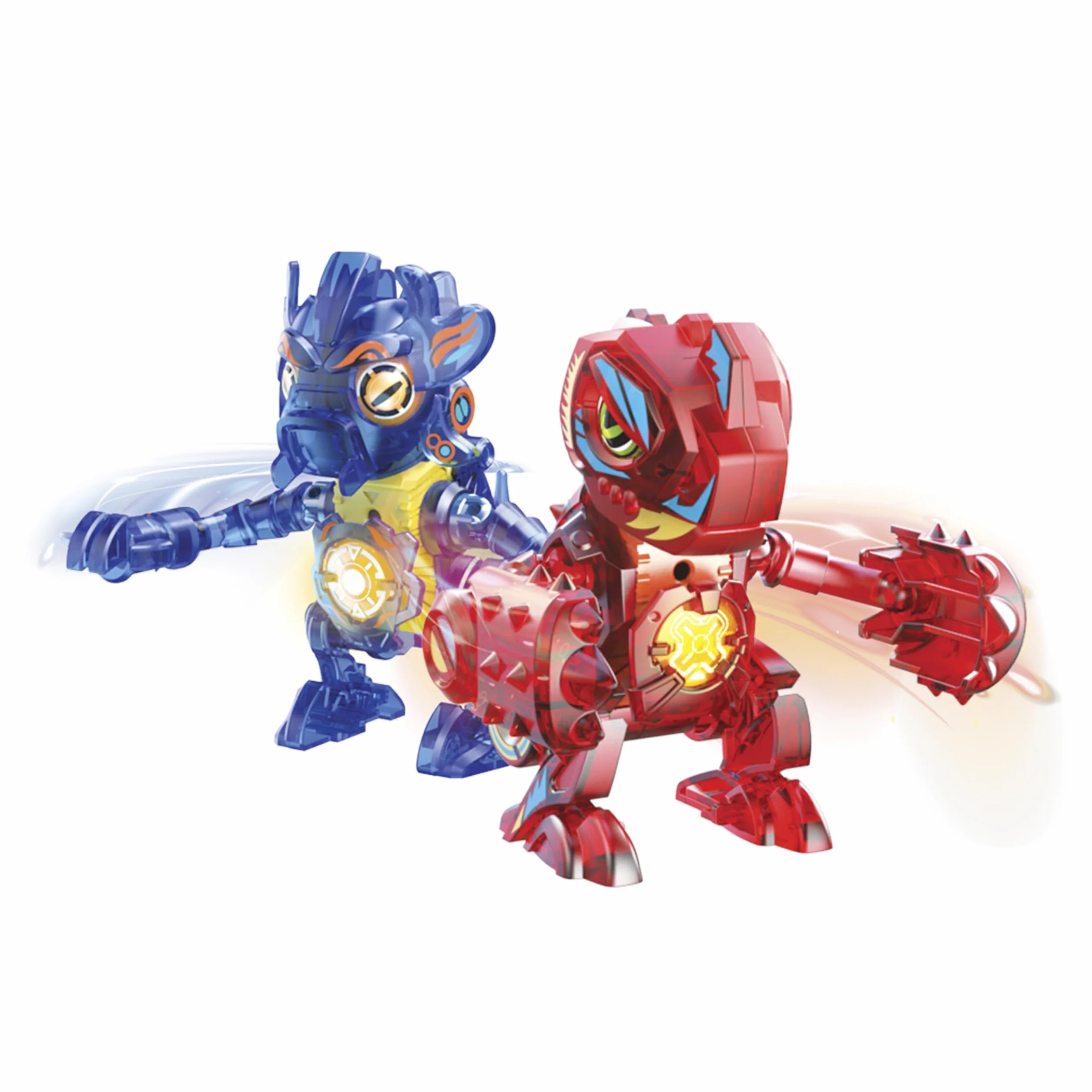 Bizak Biosaurus Kombat Estadio Arena Kombat, 2 criaturas electrónicas 9cm, 20 piezas, luces y sonidos, arena combate 4 jugadores