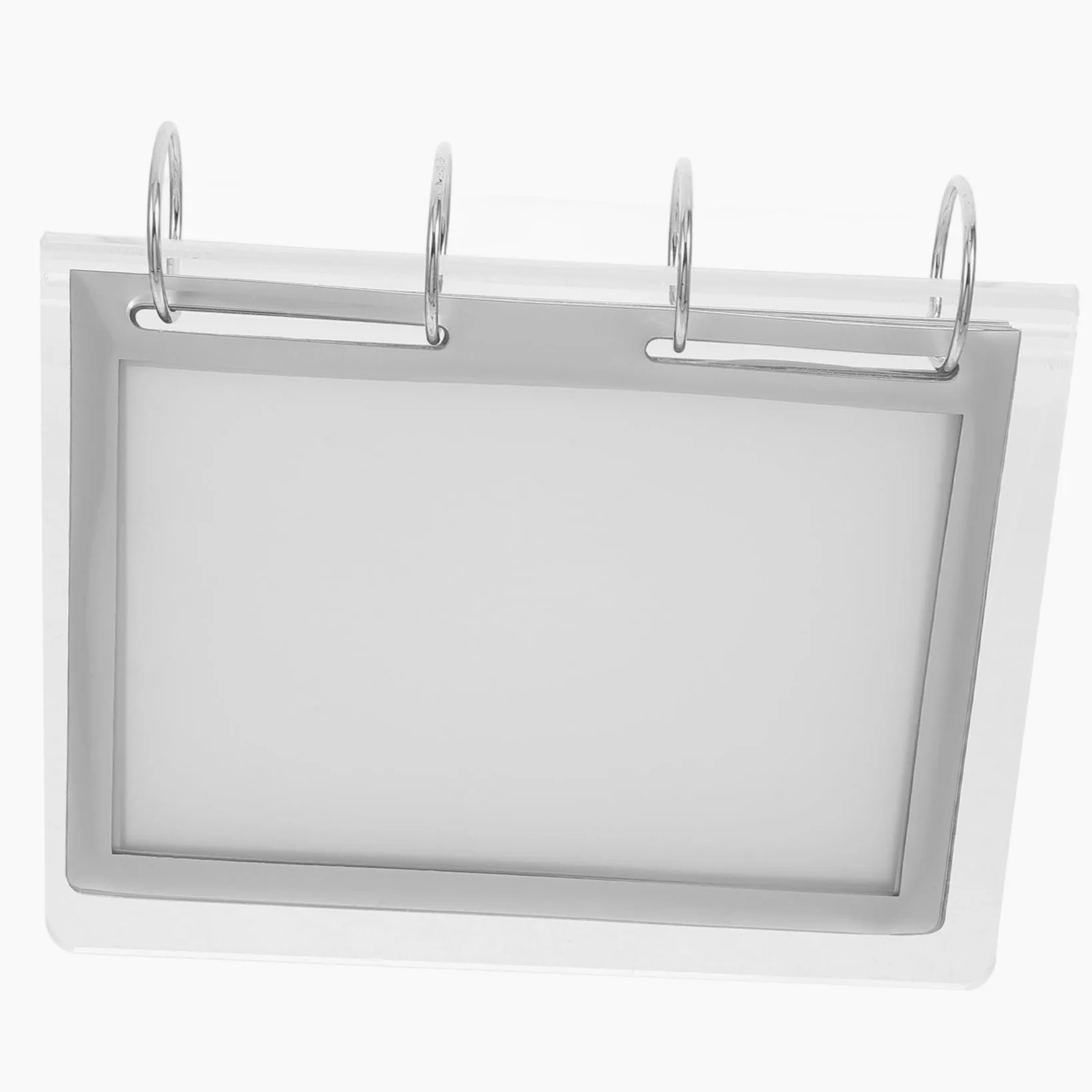 SEWACC 4piezas Soporte De Exhibición De Menú Transparente Base Estable Para Restaurantes y Eventos Portacarteles Para Menús Recepciones y Ferias Comerciales