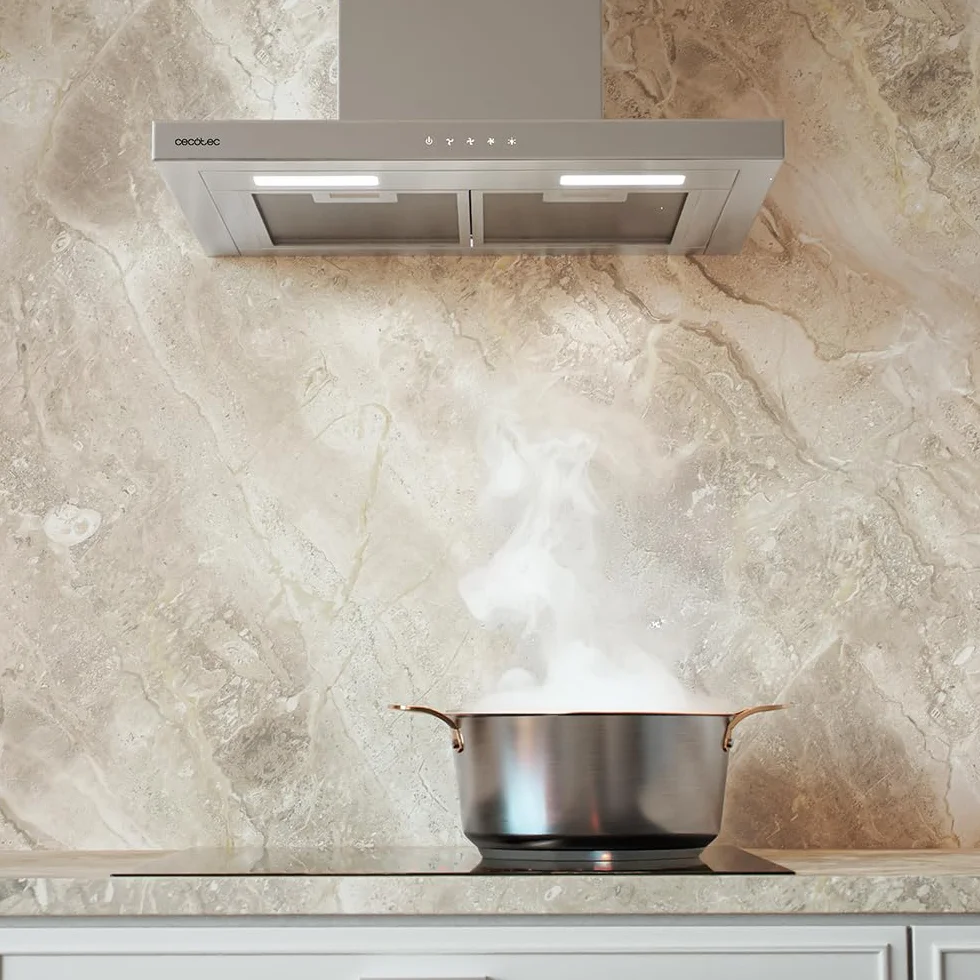 Cecotec Campana Extractora 60cm Bolero Flux TT 604000 Inox A++ 393m3/h Motor DC