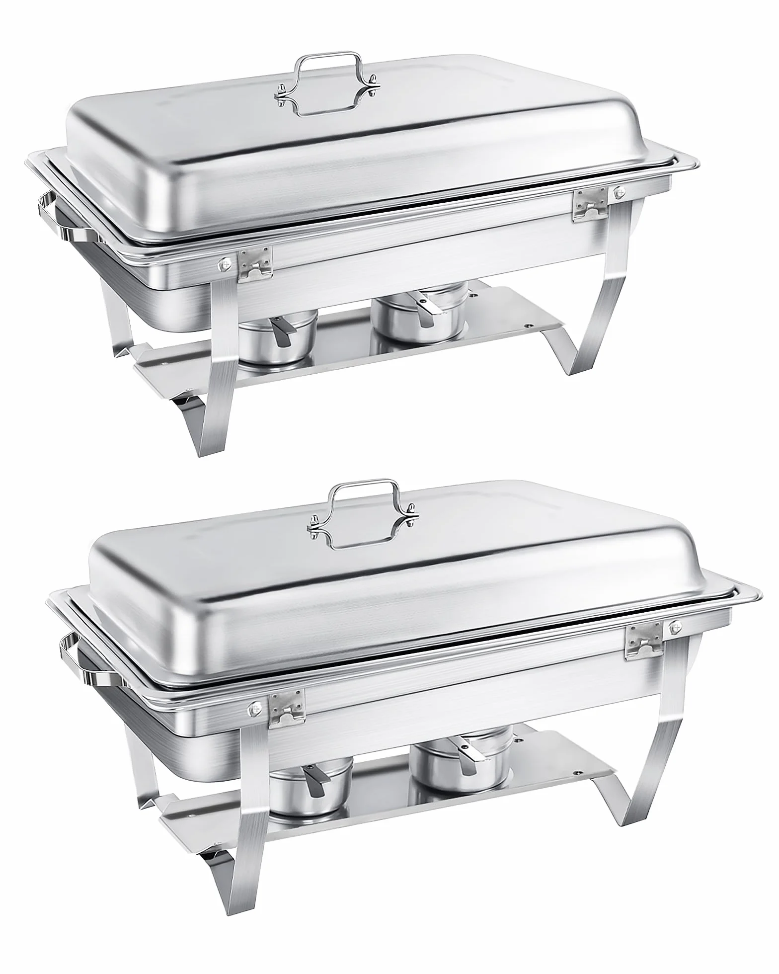 Chafing Dish Buffet Set 9L Acero Inoxidable Borde Enrollable Calentador Alimentos Catering