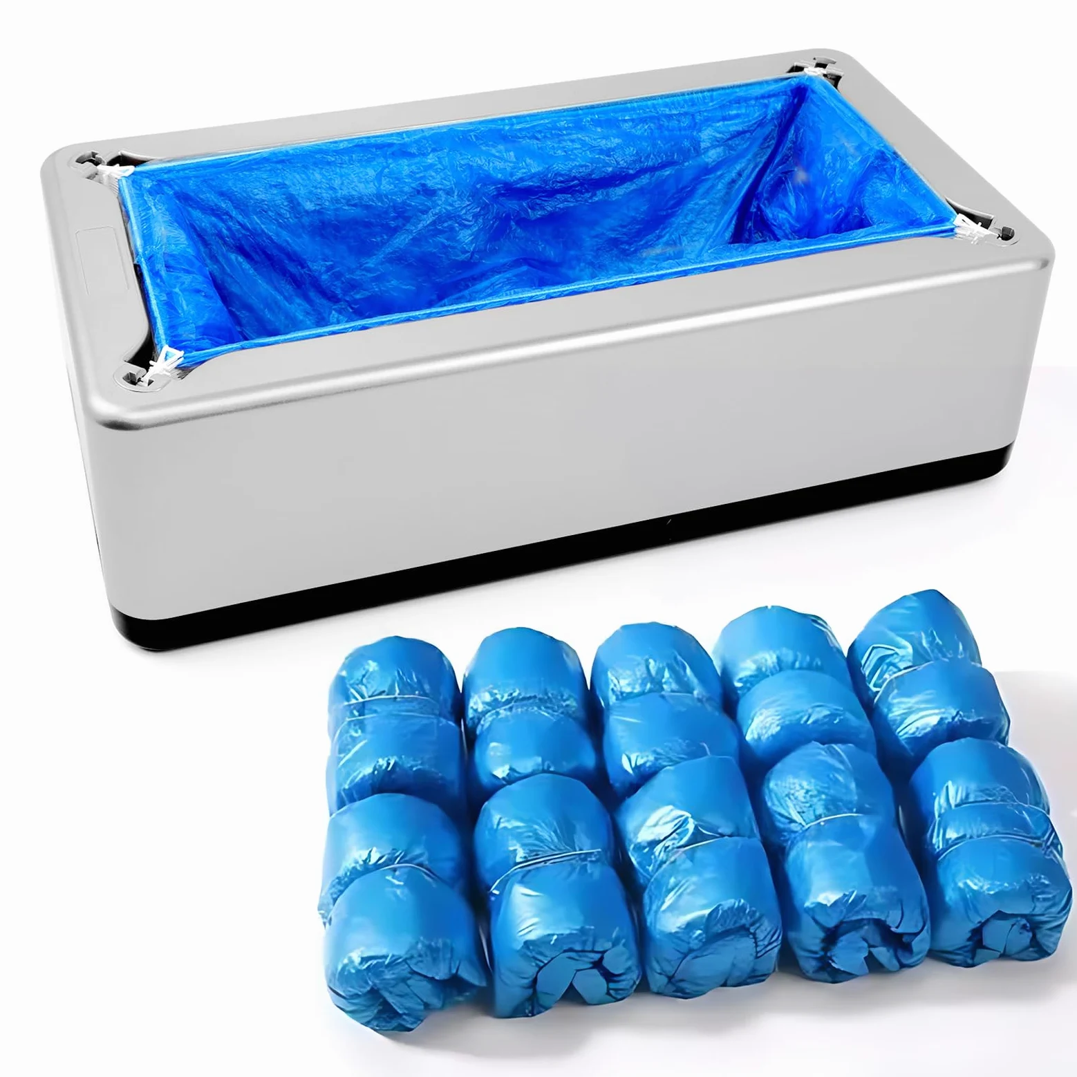 dispensador de cubrezapatos,Dispensador automático de cubiertas para zapatos con 200 piezas de cubiertas s para zapatos, cubierta antideslizante para zapatos, protege el piso para casa, oficina,