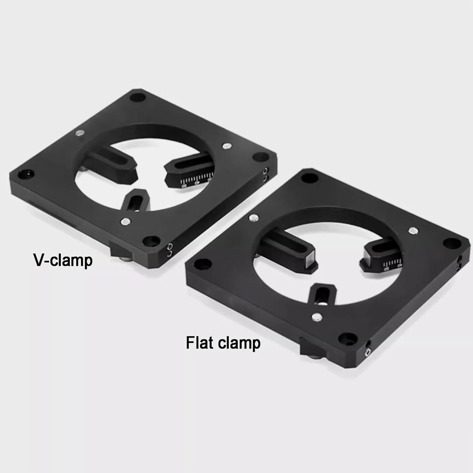 Soporte de lente coaxial, diseño de tres garras, soporte autocentrante para experimentos ópticos, diámetro variable de 0 a 40 mm