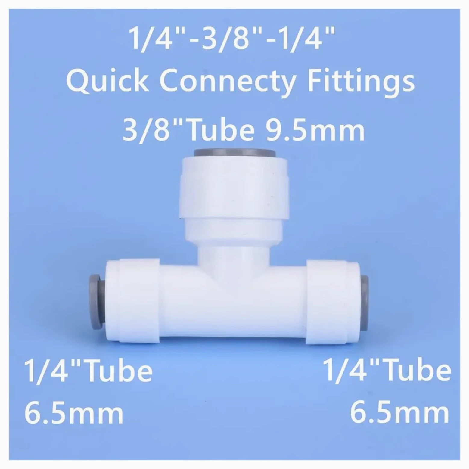 Accesorio de agua, rosca macho-hembra, conexión rápida, conector de manguera de 1/4" y 3/8", filtro de agua, piezas de ósmosis inversa(JSQMK048,50 pcs)