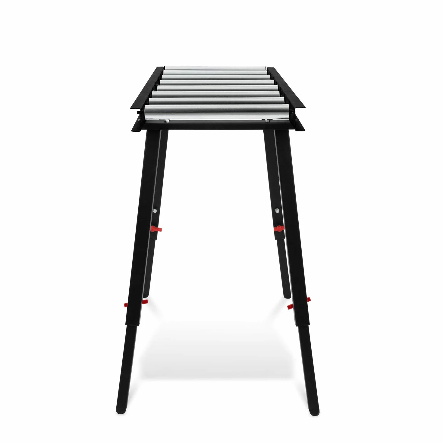 EBERTH Mesa Transportadora Rodillos, Regulable en Altura, Cpacidad Carga 300 kg, Longitud x Anchura de Transporte 120x40 cm, 8 Rodillos con Ø 38 mm, Distancia 12 cm, Cinta Transportadora Rodillos