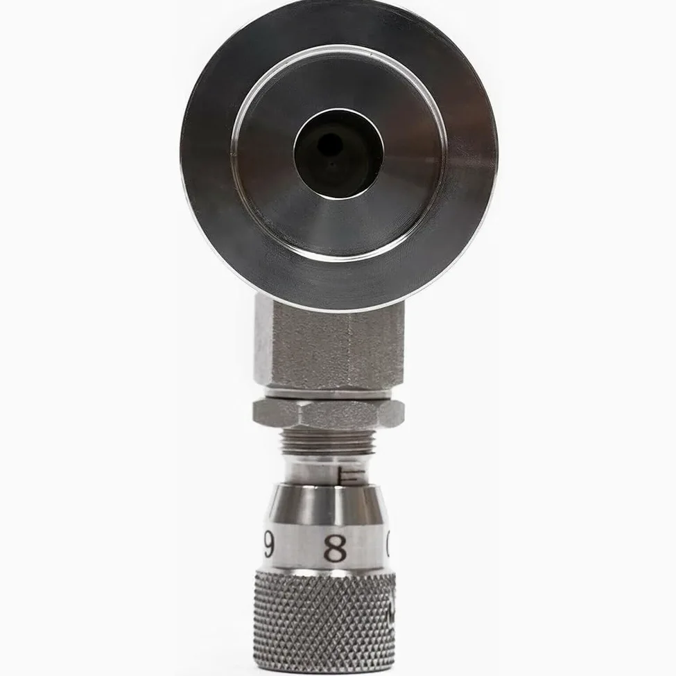 1 PC Válvula De Aislamiento De Vacío Acero Inoxidable 304 Racores para Tubo Microdosificación Válvula Reguladora De Caudal Regulador Fuelle Manual De Ángulo Recto para Agua Gasóleo