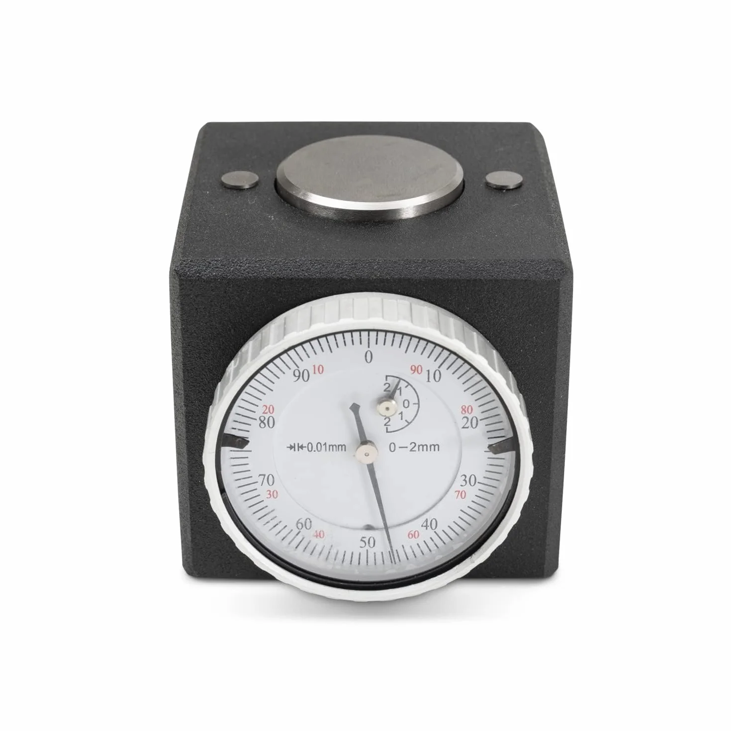 SETTER DE EL EJE Z, Comparator de precisiòn lectura 0,01 mm, Magnetico de posiciòn cero botones magnéticos, Cuerpo metàlico 50 mm lectura 0,01, Dimensiòn 10x9x10 cm