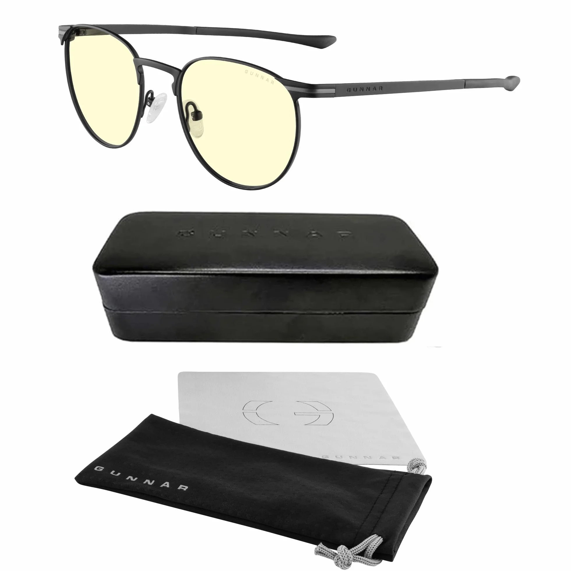 Gunnar Mateo Gafas Gaming y para Ordenador – Colección Titanium – Bloqueo de luz azul para aliviar la fatiga visual y la sequedad ocular