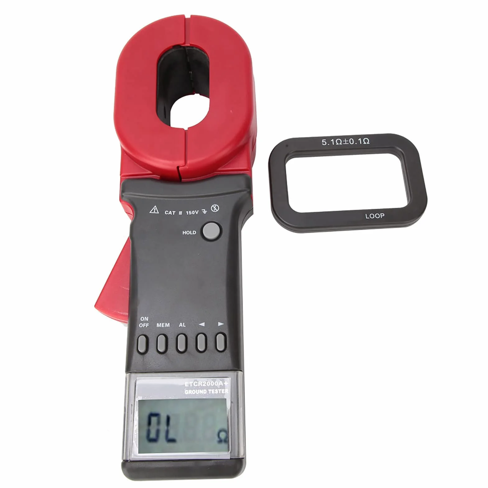 ETCR2000A + Medidor digital de pinza Pantalla LCD en el probador de resistencia de tierra
