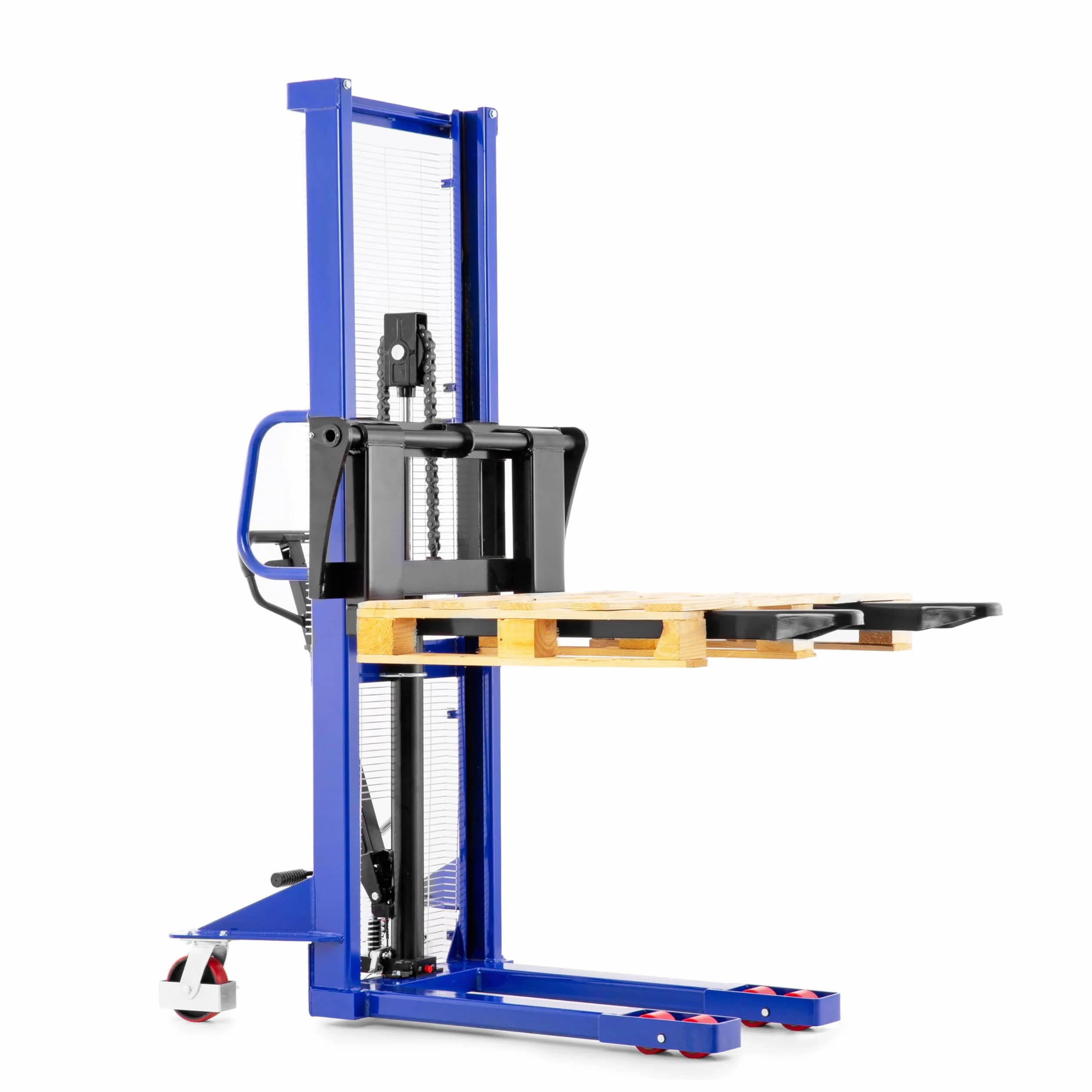 Pallit Carretilla elevadora FLEX | Con horquillas deslizantes de 295 mm a 930 mm | Capacidad 1,0 t / 1000 kg | Elevador 1,6m / 1600 mm