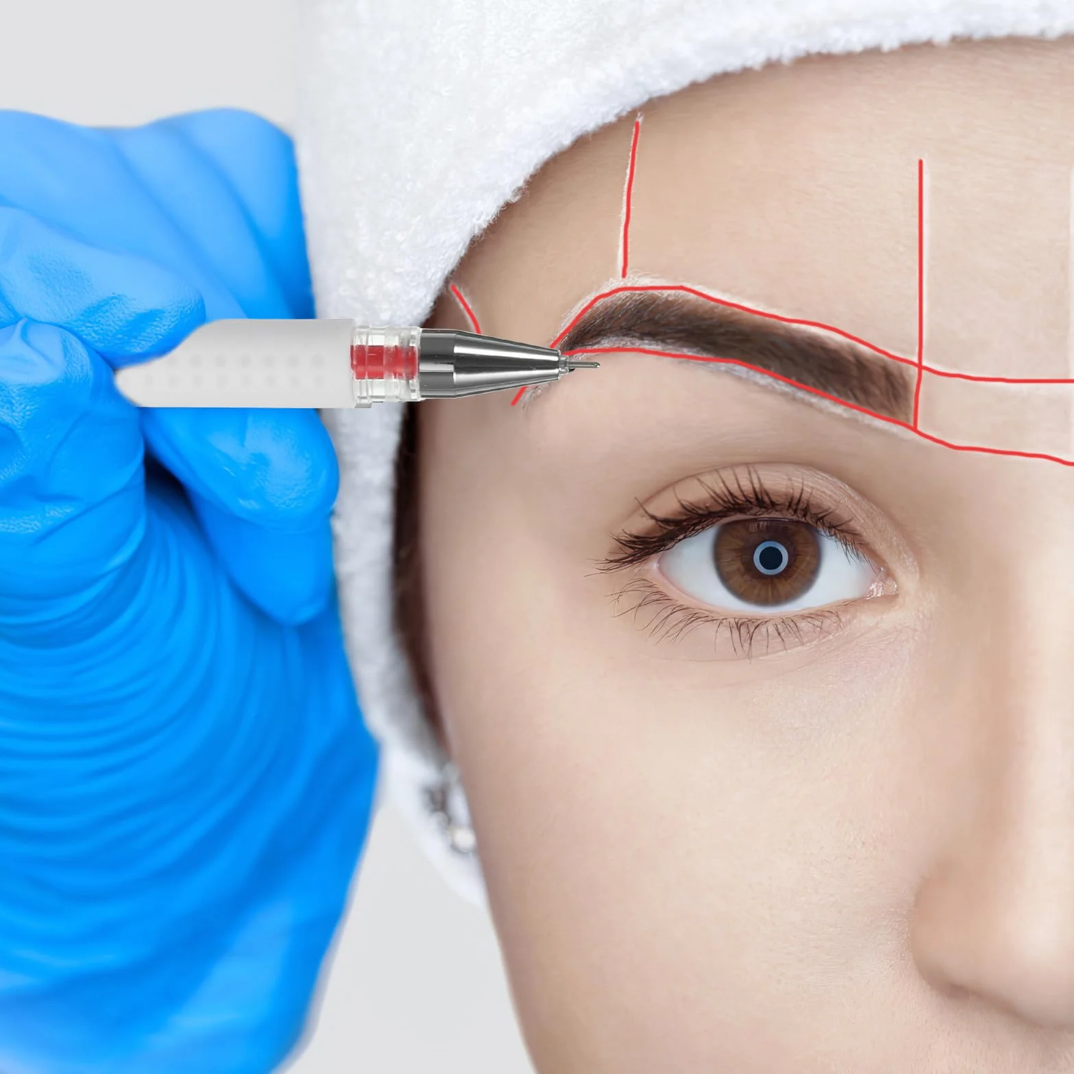 FOMIYES 3 Uds Microblading Pluma Herramienta Pluma de Piel para Cejas Cirugía Plástica