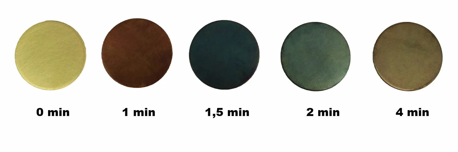 Solución Pátina para cobre y latón (1000 ml) - Patinar latón - Patinado – Para envejecimiento y coloración - Efecto patinado - Envejecedor de metal